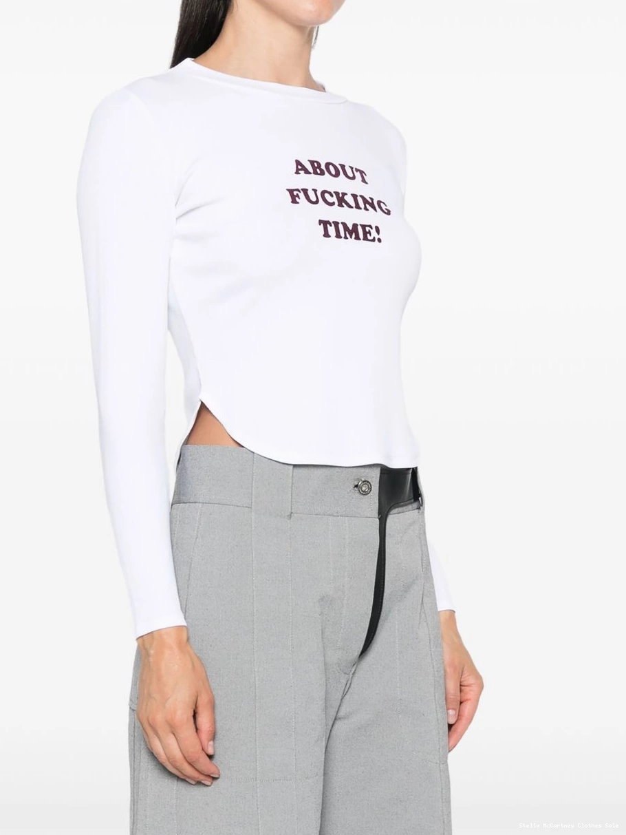 Cheap slogan-print McCartney T-shirt Women Stella 0708